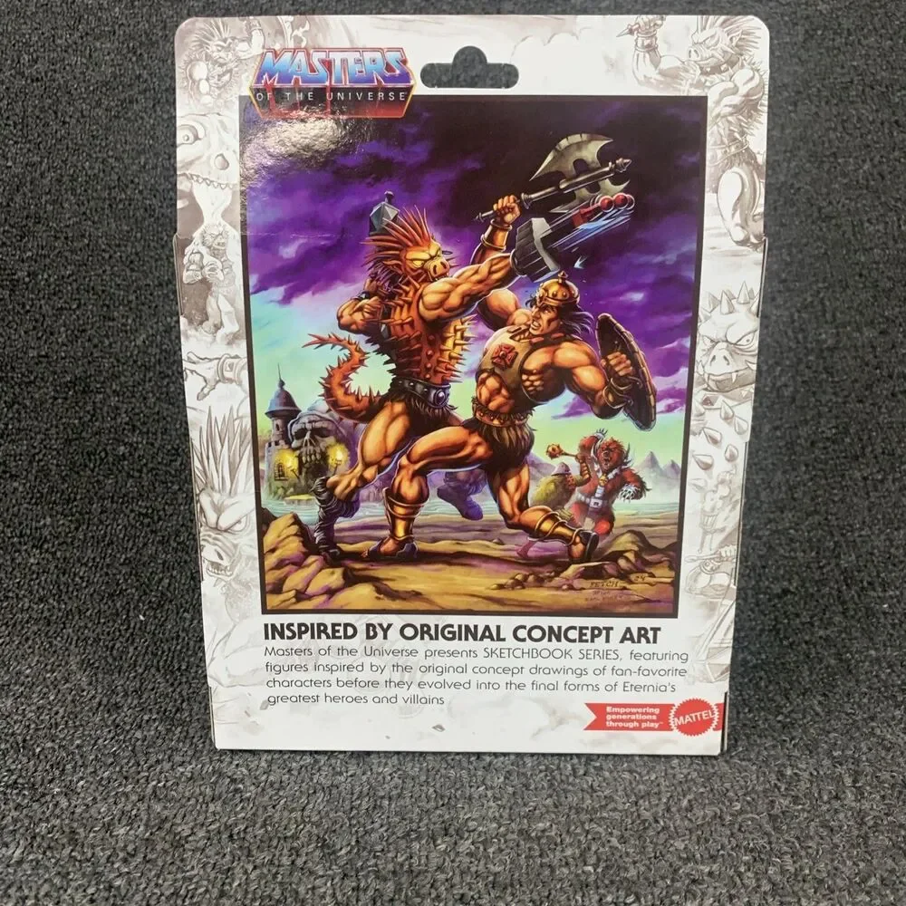 Masters of the Universe Origins: Spikor Sketchbook Series fig MISB NEW He-Man
